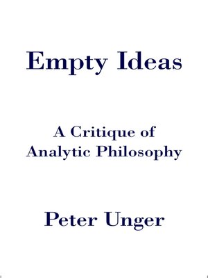 cover image of Empty Ideas